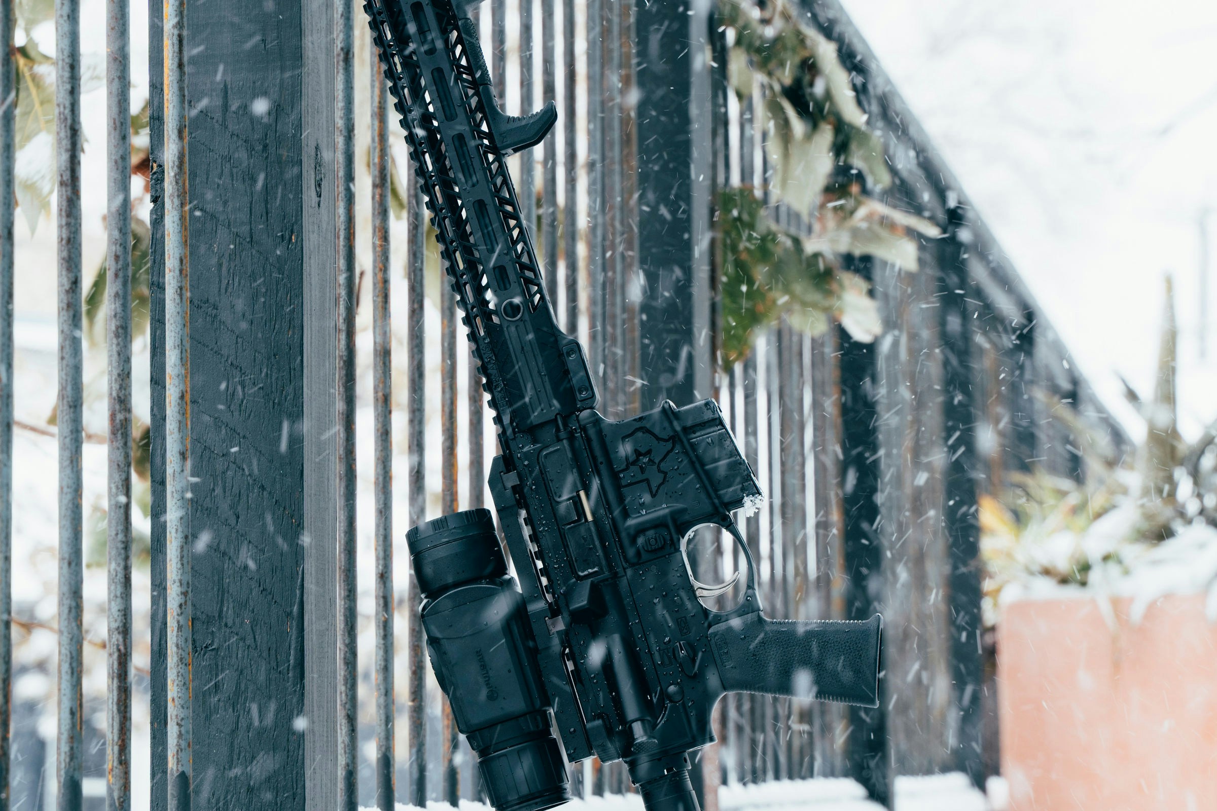 Modern rifle platform — studio industrial presentation